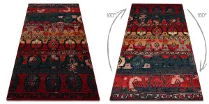 Wool carpet OMEGA TAPAS ethnic, navy blue 200x300 cm