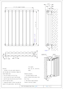 Warmhaus Phoenix Elips profile double panel horizontal radiator in anthracite 500 (h) x 1003 (w)