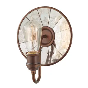 Elstead Urban Renewal 1 Light Indoor Wall Light Bronze, E27