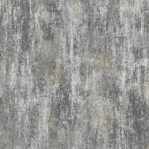 Charcoal Grey Textured Wallpaper Heavyweight Distressed Metallic Effect Vinyl