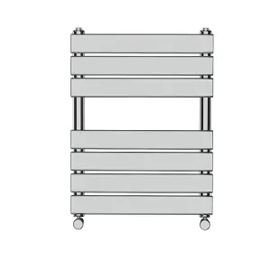 Rinse Heated Towel Rail Radiator For Bathroom Ladder Flat Panel Chrome 650x500mm