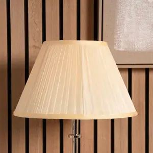 30cm Light Cream Silk Pleat Empire Lamp Shade For Table Lamps