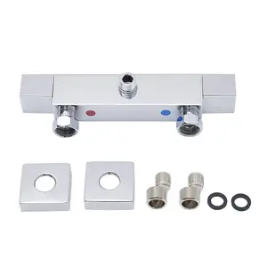 Square Shower Mixer Thermostatic Bar Mixer Exposed Shower Valve