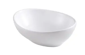 GoodHome Nessa Gloss White Oval Counter top Basin (W)40.5cm