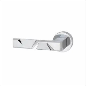 1 Set Nova Design Euro Lock Door Handle Set 70mm Barrell Key Polished Chrome Finish