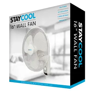 StayCool 16" (40cm) Wall Fan - White