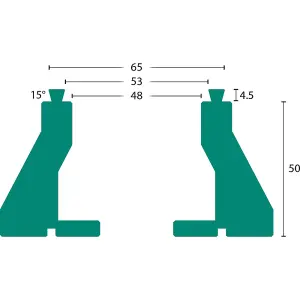 Axminster Woodturning O'Donnell Dovetail Jaws - 50mm