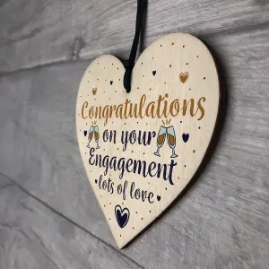 Red Ocean Wedding Engagement Gift Congratulations Mr  Mrs Couple Handmade Wooden Heart Plaque Gift Keepsake