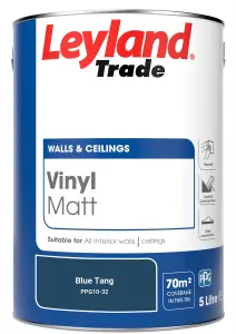 Leyland Trade Vinyl Matt Walls & Ceilings Emulsion Paint Blue Tang (PPG10-32) 5L