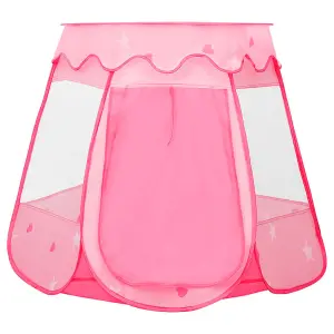 Berkfield Children Play Tent with 250 Balls Pink 102x102x82 cm