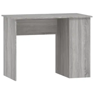 Berkfield Desk Grey Sonoma 100x55x75 cm Engineered Wood