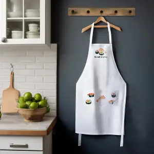 Purely Home Food Pun Novelty Kitchen Apron - Cooking & Baking Gift - You Maki Me Proud