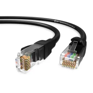 Oren CAT6 10m Outdoor Ethernet Cable LAN - Direct Burial - Patch Cord with RJ45 Connectors - High-Speed 1Gbps - Pure Copper 23 AWG