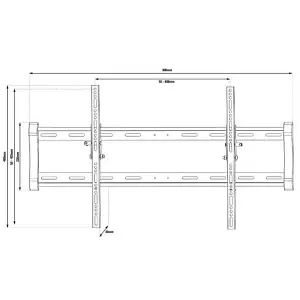 Tilt TV Wall Bracket upto 85inch