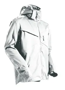 Mascot Customized Outer Shell Jacket (White)  (XXXX Large)