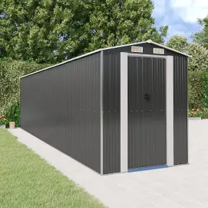 Berkfield Garden Shed Anthracite 192x772x223 cm Galvanised Steel