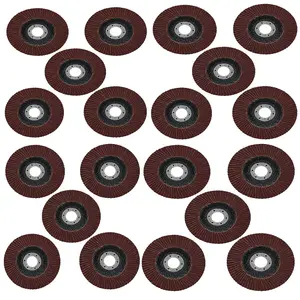 80 Grit Flap Discs Sanding Grinding Rust Removing For 4-1/2" Angle Grinders 20pc