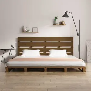 Berkfield Bed Frame Honey Brown 150x200 cm Solid Wood Pine 5FT King Size