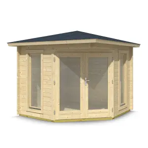 Lasita Scottie Corner Summer House - 2.4m x 2.4m - Double Glazed