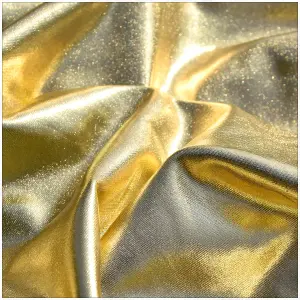 Round Polyester Spandex Arch Stand Backdrop Cover Garden Arbors Cover, Shiny Gold - 180cm