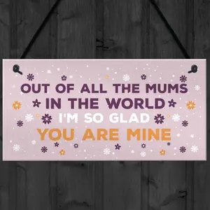 Special Mum Plaque Mum Birthday Christmas Gift From Daughter Son Gift For Her Hanging Plaque