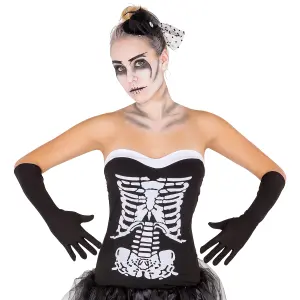 Women's skeleton costume - black M