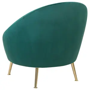 Armchair LANGA Velvet Dark Green