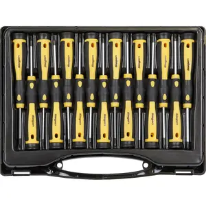 15 PACK Precision Microtip Screwdriver Set - Mini Slotted Phillips TRX Security