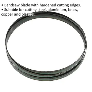 Premium 1638 x 13 x 0.63mm Bi-Metal Bandsaw Blade with 24 TPI for Metal Cutting