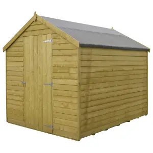 Shire Overlap 7x5 Single Door Windowless Value Pressure Treated Garden Shed