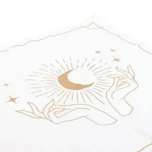 Something Different Mystical Hands Altar Cloth White/Gold (One Size)