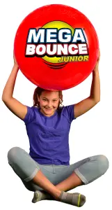 Wicked Mega Bounce Junior Red. Huge inflatable bounce ball with a 1.4m circumference. Foot pump included