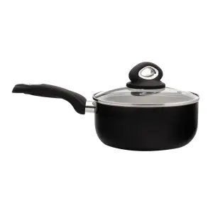 20cm Non-Stick Sauce Pan & Glass Lid