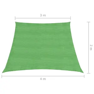 Berkfield Sunshade Sail 160 g/m2 Light Green 3/4x2 m HDPE