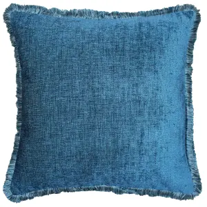 Paoletti Astbury Chenille Fringed Feather Filled Cushion