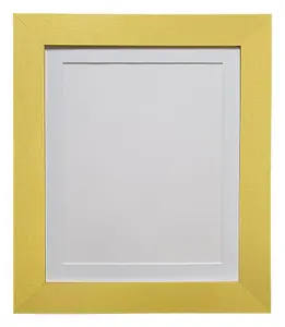 Metro Gold Frame with White Mount for Image Size 14 x 11 Inch