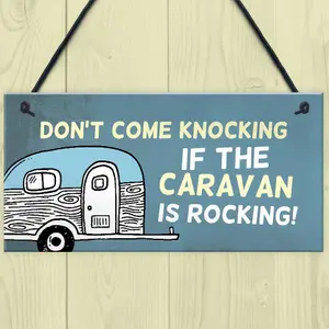 Funny Rude Caravan Sign Hanging Door Sign Caravan Accessories Friendship Gift