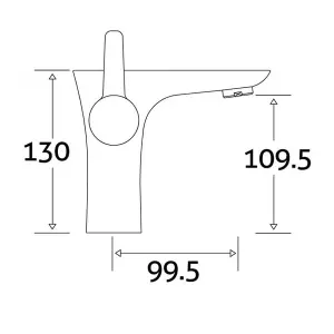 Jakarta Polished Chrome Deck-mounted Basin Mono Mixer Tap