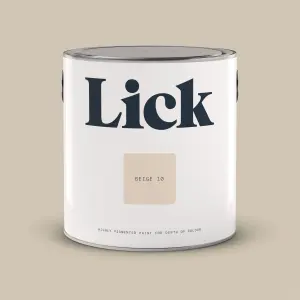 Lick Beige 10 Eggshell Emulsion paint, 2.5L