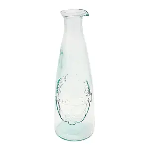 Recycled Glass Eco Vintage Clear Kitchen Dining Decanter Bottle 1L (H) 27cm