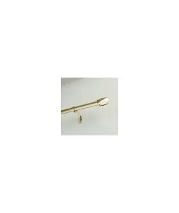 16-19mm  Tetra Eyelet Metal Curtain Pole - Gold