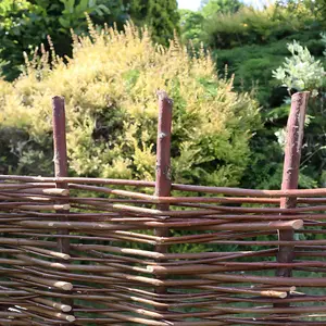 Willow Hurdle Fence Panel 6ft x 3ft