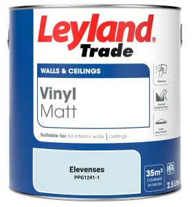 Leyland Trade Vinyl Matt Walls & Ceilings Emulsion Paint Elevenses (PPG1241-1) 2.5L