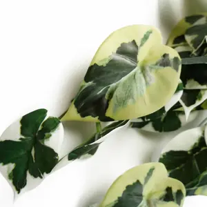 40cm Artificial Trailing Variegated Marble Pothos Plant Realistic