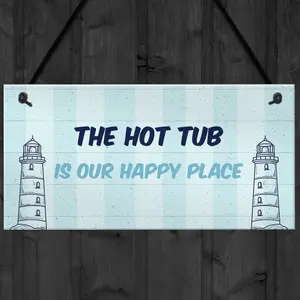 Nautical Theme Hot Tub Sign For Garden Summerhouse Shed Home Decor Gift