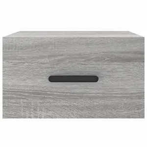 Berkfield Wall-mounted Bedside Cabinets 2 pcs Grey Sonoma 35x35x20 cm