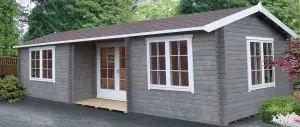 Shire Elveden & 3 windows Apex Wooden Cabin - Assembly service included