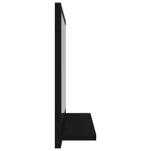 Berkfield Bathroom Mirror Black 40x10.5x37 cm Engineered Wood