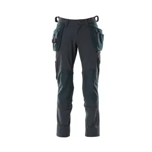 Mascot Accelerate Stretch Trousers with Holster Pockets (Dark Navy)  (38.5) (Leg Length - Regular)