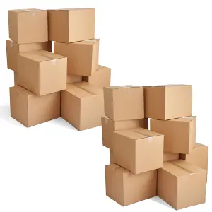 10 x 8x6x4" Strong Single Wall Cardboard Shipping Storage Packing Boxes